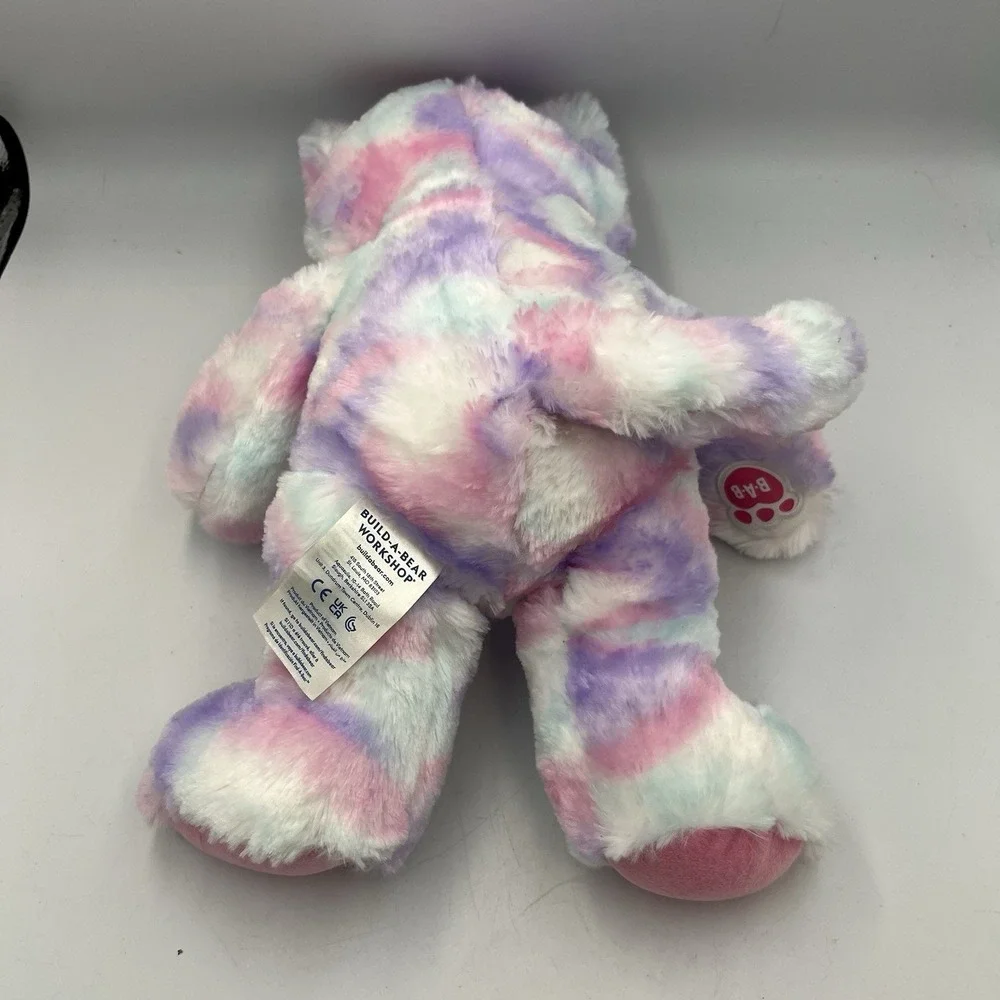 BUILD-A-BEAR' TYE DYE PASTEL CAT 16‎ INCHES